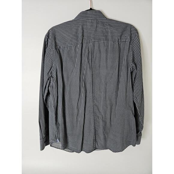 Jasper Conrad Men’s Sz L Blue & Gray Plaid Long Sleeve Button Shirt - Picture 2 of 6